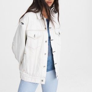 NWT Rag + Bone Denim Oversized Trucker Jacket